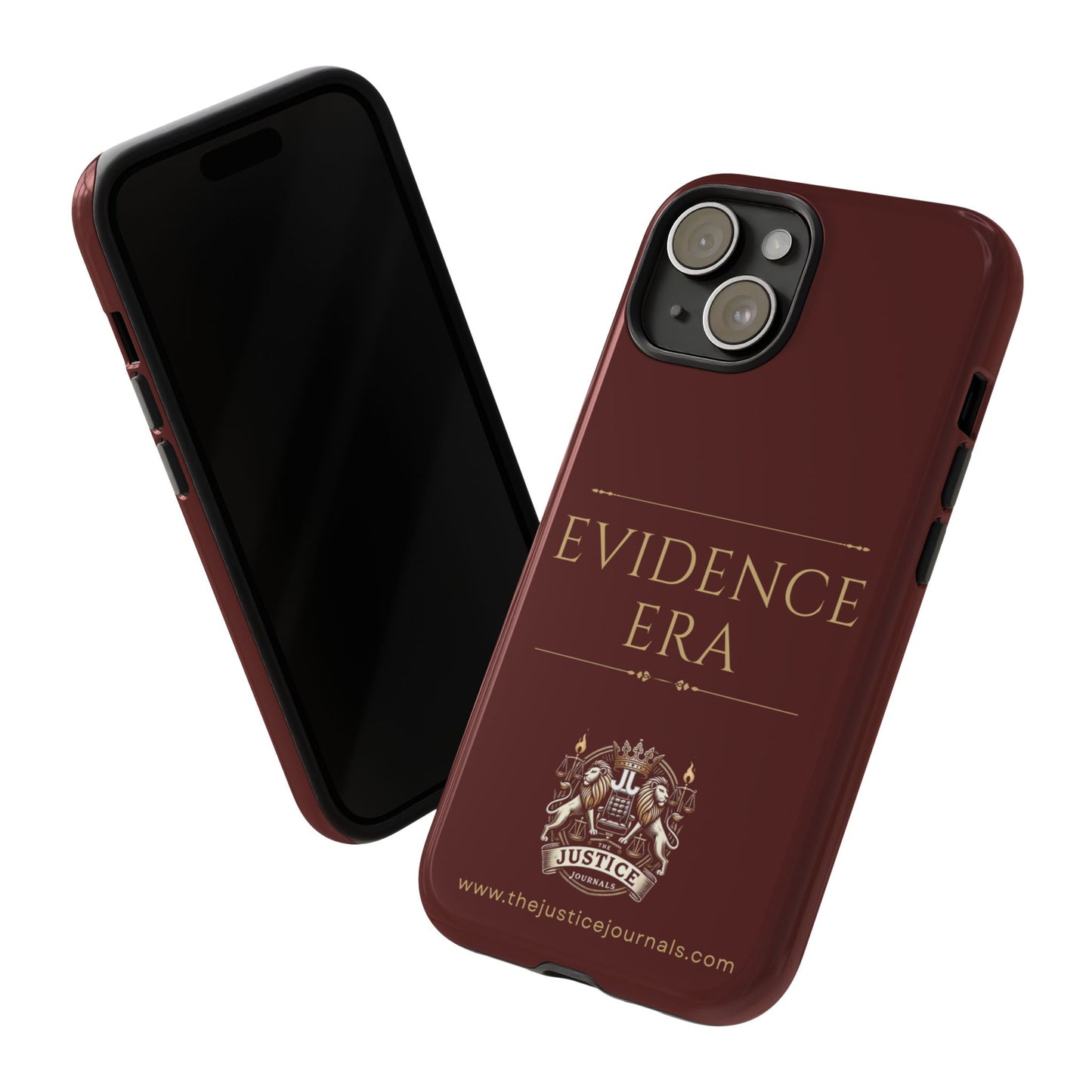 Evidence Era Burgundy - Justice Journals Phone case