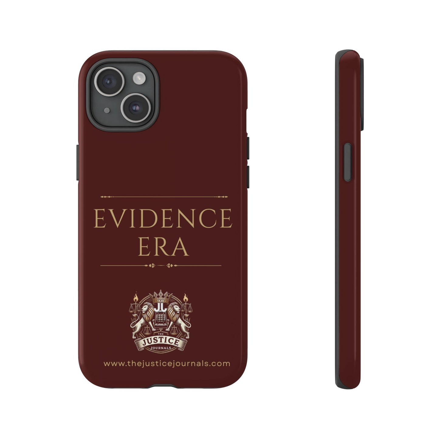 Evidence Era Burgundy - Justice Journals Phone case