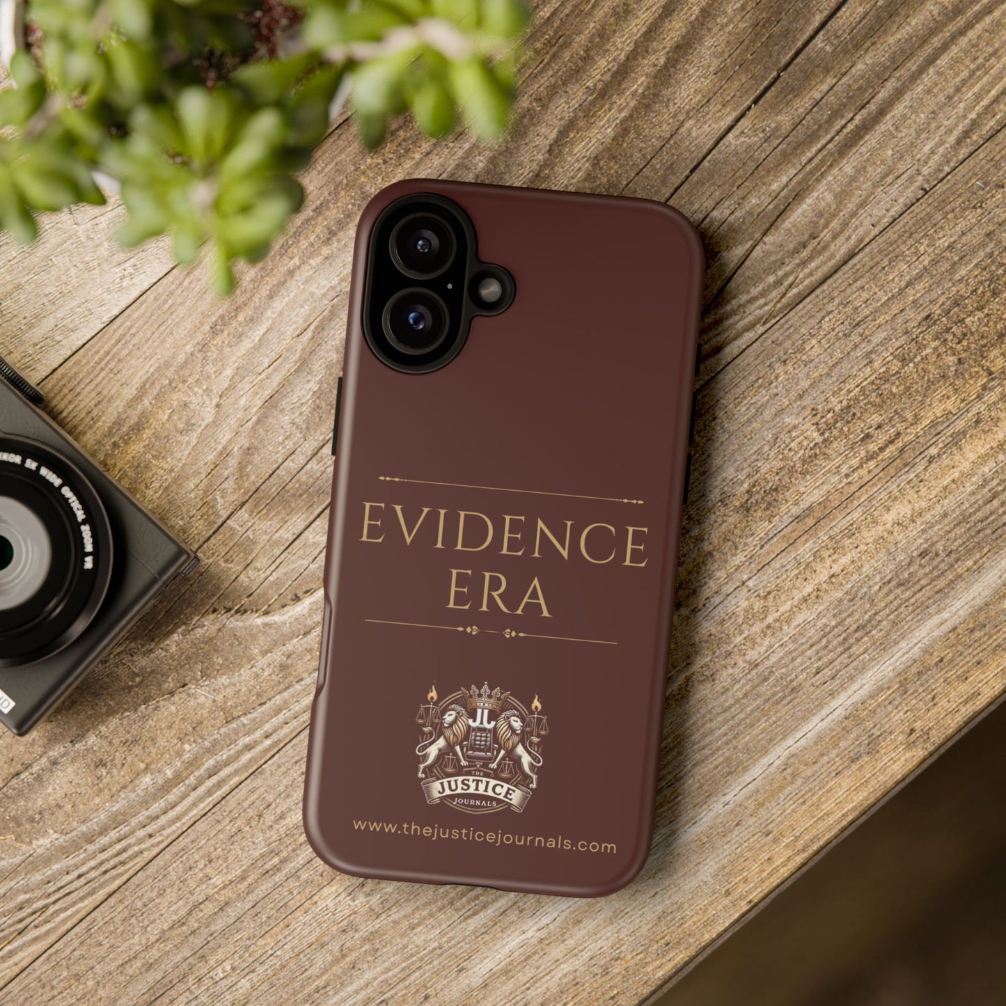 Evidence Era Burgundy - Justice Journals Phone case