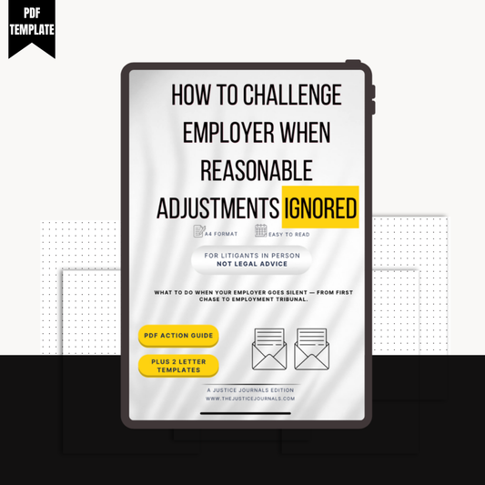 Toolkit - Employer Ignored Your Reasonable Adjustment Request